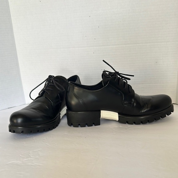 Ecco Modtray Tie Black Leather Platform woman - Picture 5 of 16